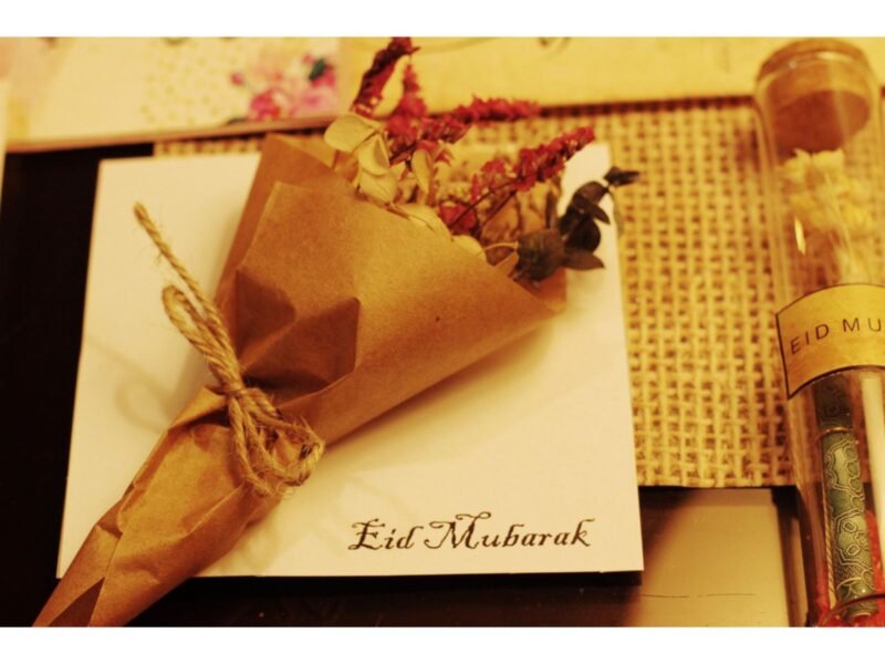 Mini flower bouquet card