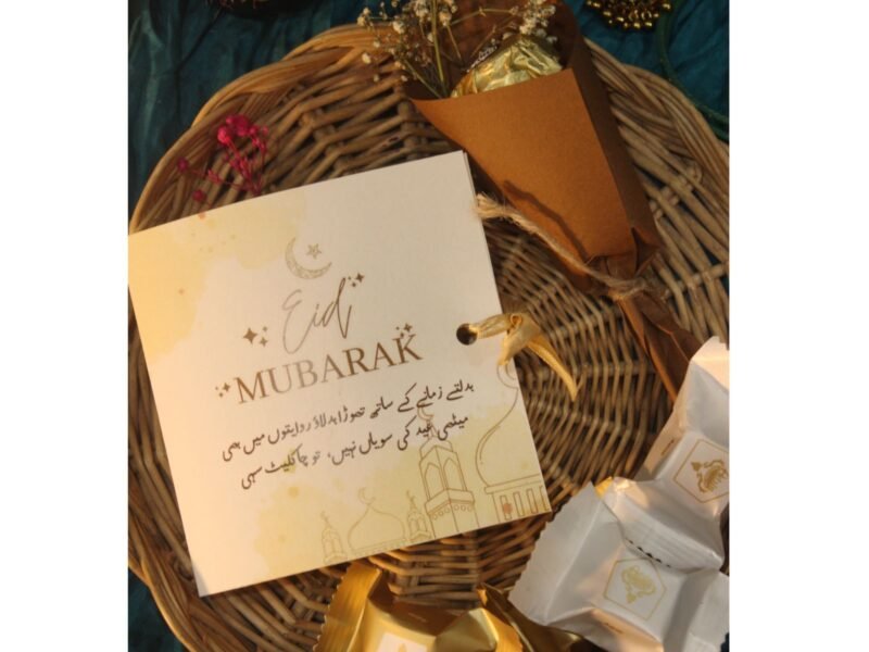 Chocholate with card